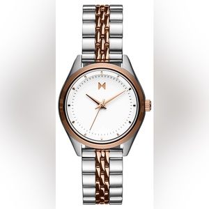 MVMT Rise Mini 30mm Watch in Silver/Rose Gold BNWT